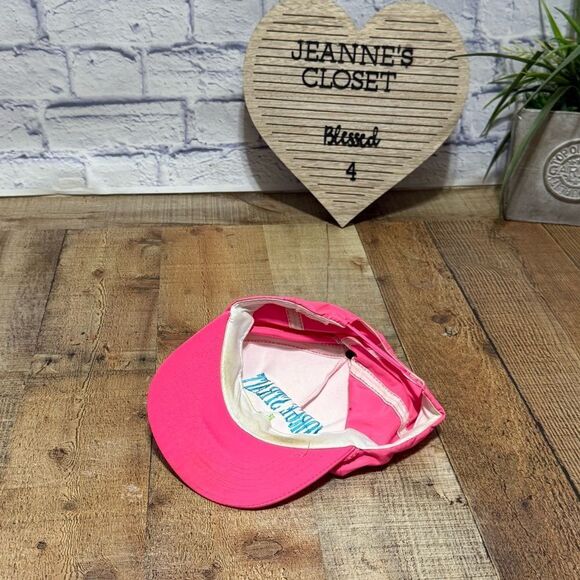 Vintage George Strait SnapBack Hat Cap Neon Pink Rope rare main image 11